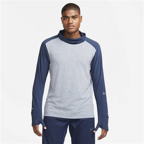 Nike Herren Laufshirt Langarm in Blau kaufen 